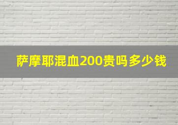 萨摩耶混血200贵吗多少钱