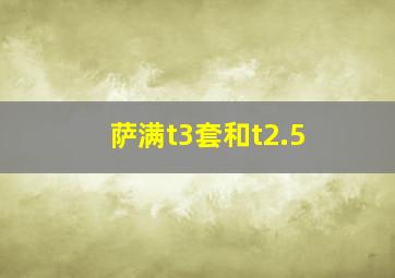 萨满t3套和t2.5