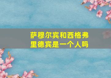 萨穆尔宾和西格弗里德宾是一个人吗