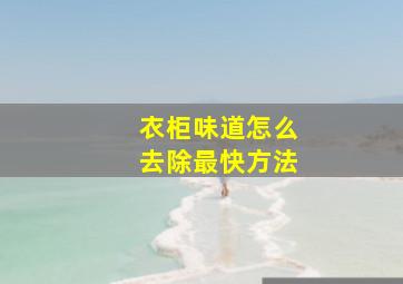 衣柜味道怎么去除最快方法