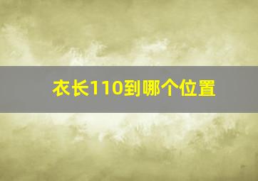 衣长110到哪个位置