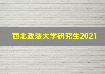 西北政法大学研究生2021