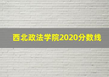 西北政法学院2020分数线