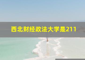 西北财经政法大学是211