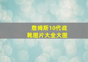 詹姆斯10代战靴图片大全大图