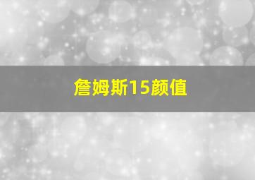 詹姆斯15颜值