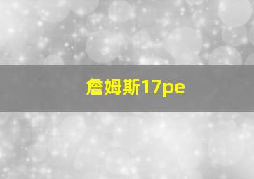 詹姆斯17pe