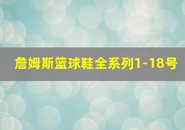 詹姆斯篮球鞋全系列1-18号