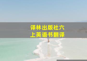 译林出版社六上英语书翻译