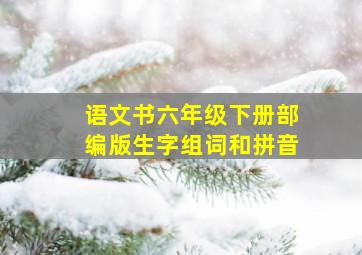 语文书六年级下册部编版生字组词和拼音