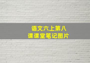 语文六上第八课课堂笔记图片