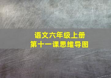 语文六年级上册第十一课思维导图