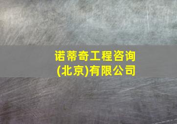 诺蒂奇工程咨询(北京)有限公司