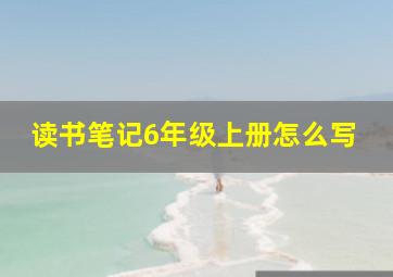 读书笔记6年级上册怎么写