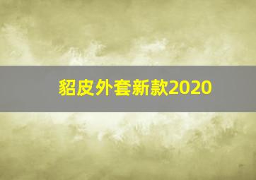 貂皮外套新款2020