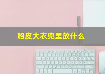 貂皮大衣兜里放什么