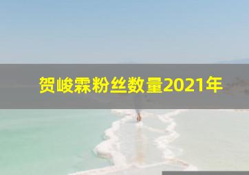 贺峻霖粉丝数量2021年