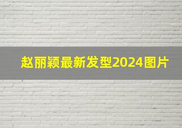 赵丽颖最新发型2024图片