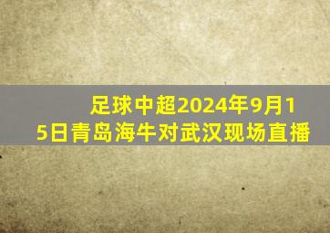 足球中超2024年9月15日青岛海牛对武汉现场直播