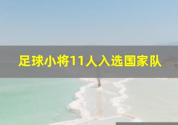 足球小将11人入选国家队