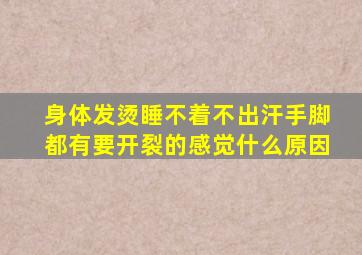 身体发烫睡不着不出汗手脚都有要开裂的感觉什么原因