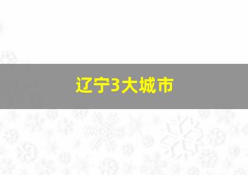 辽宁3大城市