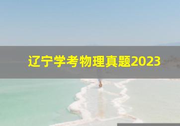 辽宁学考物理真题2023