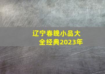 辽宁春晚小品大全经典2023年