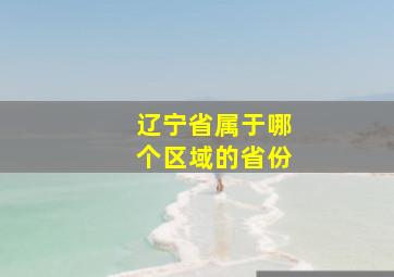 辽宁省属于哪个区域的省份