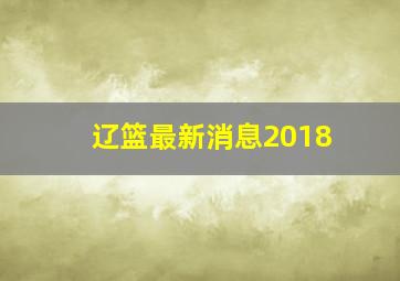 辽篮最新消息2018