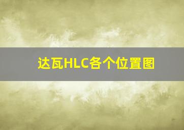 达瓦HLC各个位置图