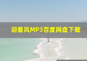 迎着风MP3百度网盘下载