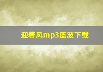 迎着风mp3蓝波下载