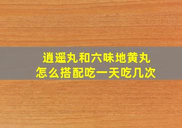 逍遥丸和六味地黄丸怎么搭配吃一天吃几次