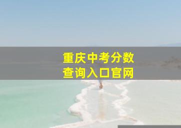 重庆中考分数查询入口官网