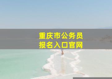 重庆市公务员报名入口官网