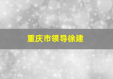 重庆市领导徐建