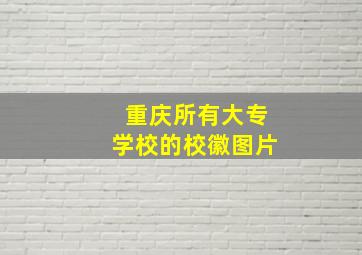 重庆所有大专学校的校徽图片