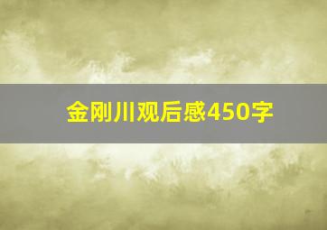 金刚川观后感450字