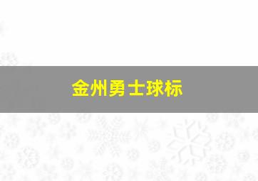 金州勇士球标