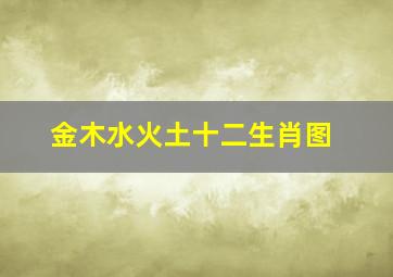 金木水火土十二生肖图