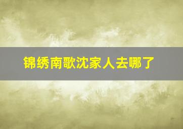 锦绣南歌沈家人去哪了