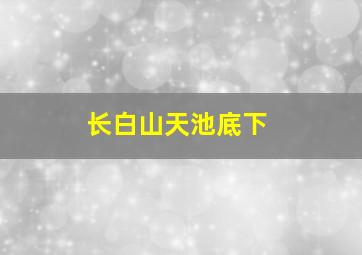 长白山天池底下