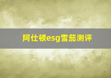 阿仕顿esg雪茄测评