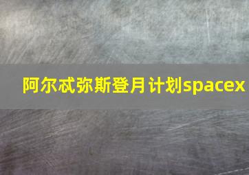 阿尔忒弥斯登月计划spacex