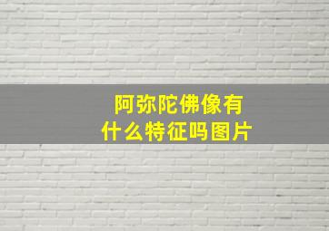 阿弥陀佛像有什么特征吗图片