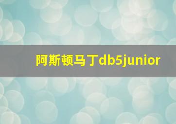 阿斯顿马丁db5junior