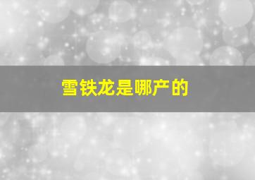 雪铁龙是哪产的