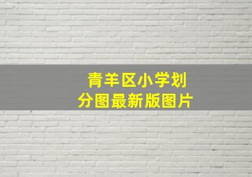 青羊区小学划分图最新版图片