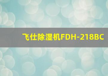 飞仕除湿机FDH-218BC